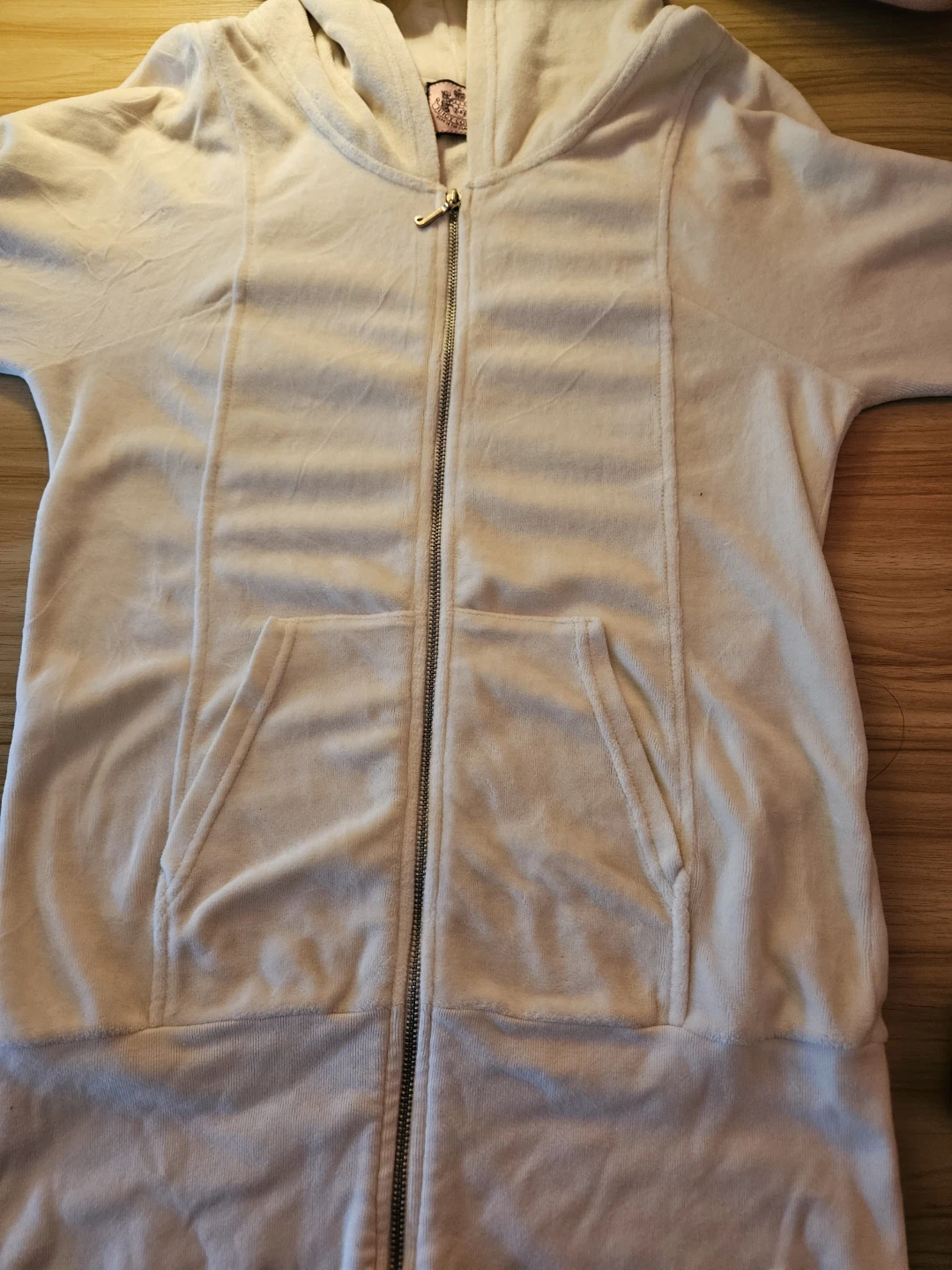 Juicy Couture Velour Zip- Up Hoodies (2) - Cream & Grey - photo 3