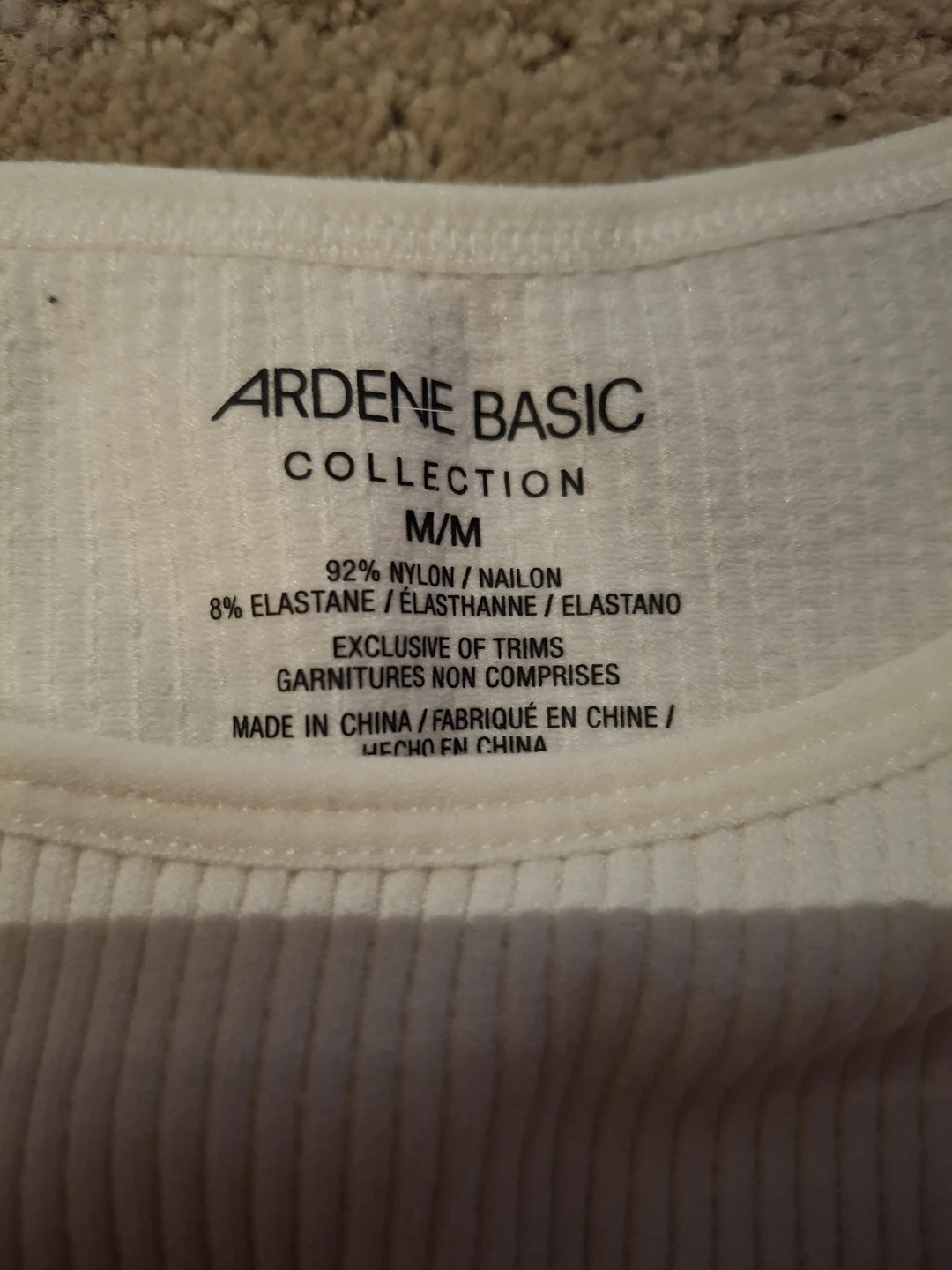 Ardene Basic White Ribbed Tank Top M/M - photo 3