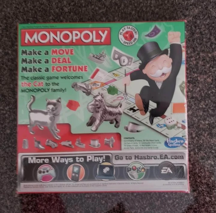 Monopoly: The Cat Edition Board Game (NEW)