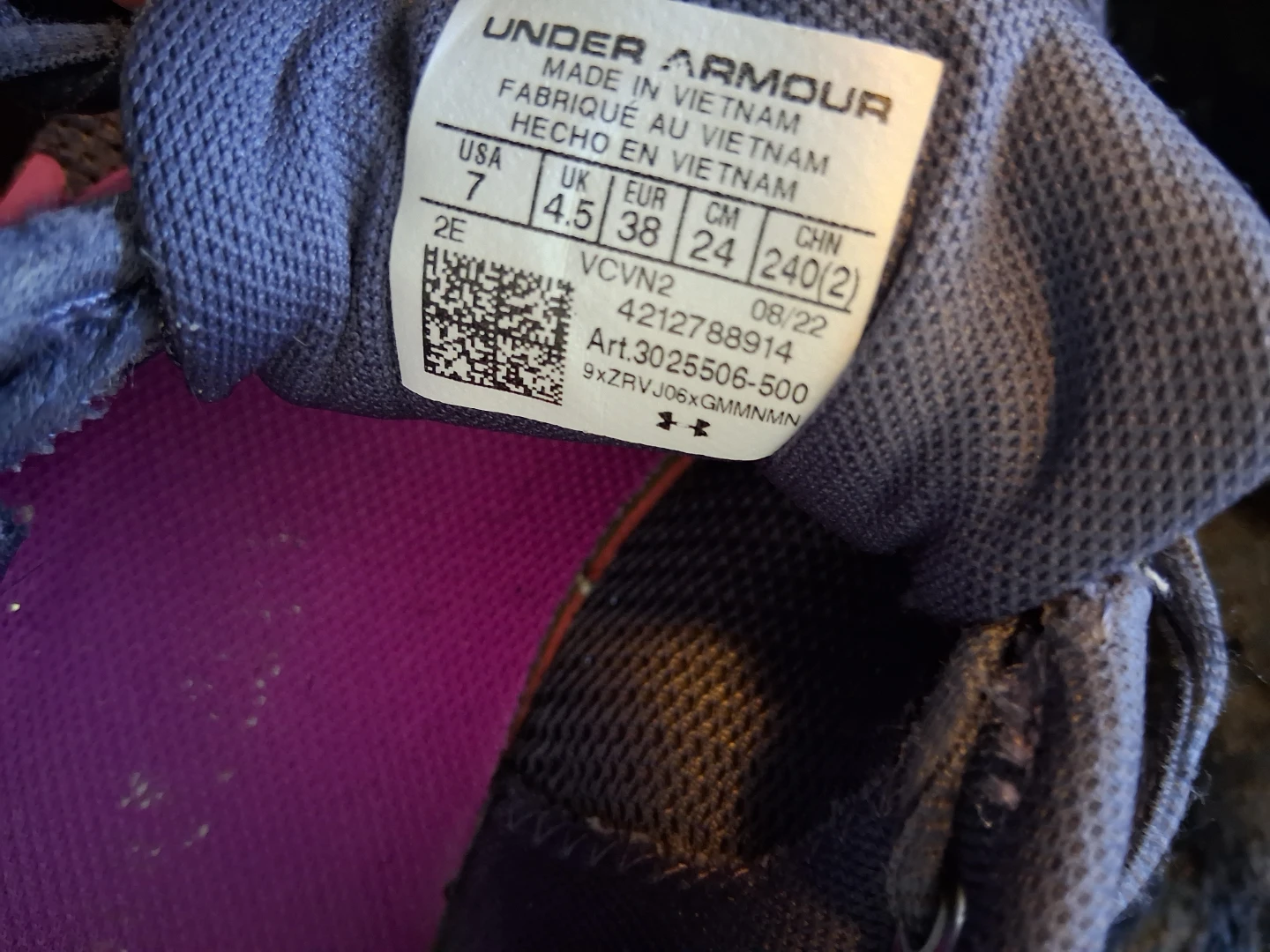 Under Armour Running Shoes Women's Size 7 Purple - photo 5
