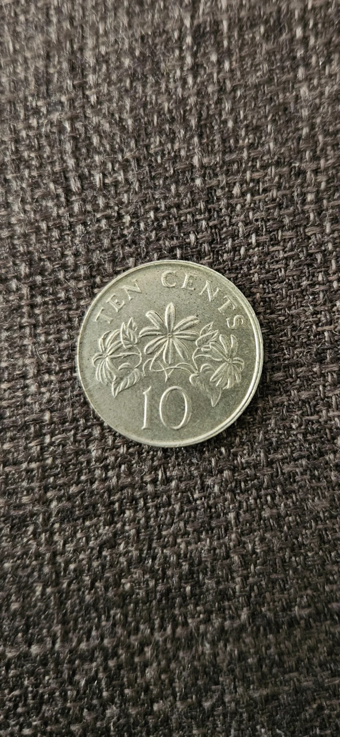 Singapore 10 Cent Coin - 1991