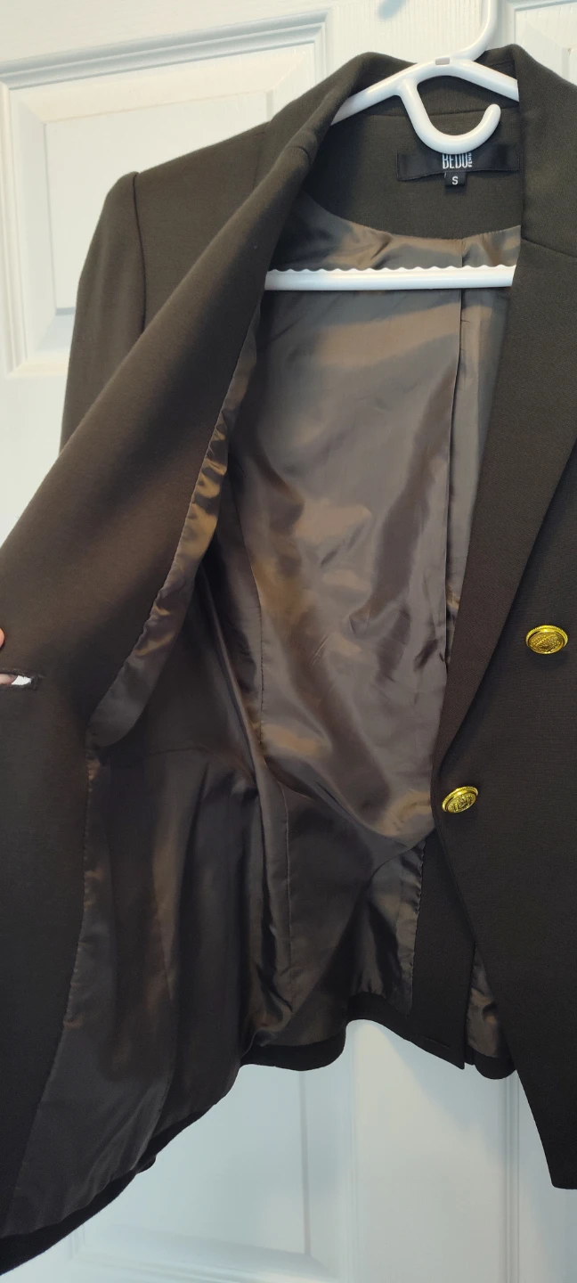 BEDO FERME Double Breasted Blazer - Size S - photo 3