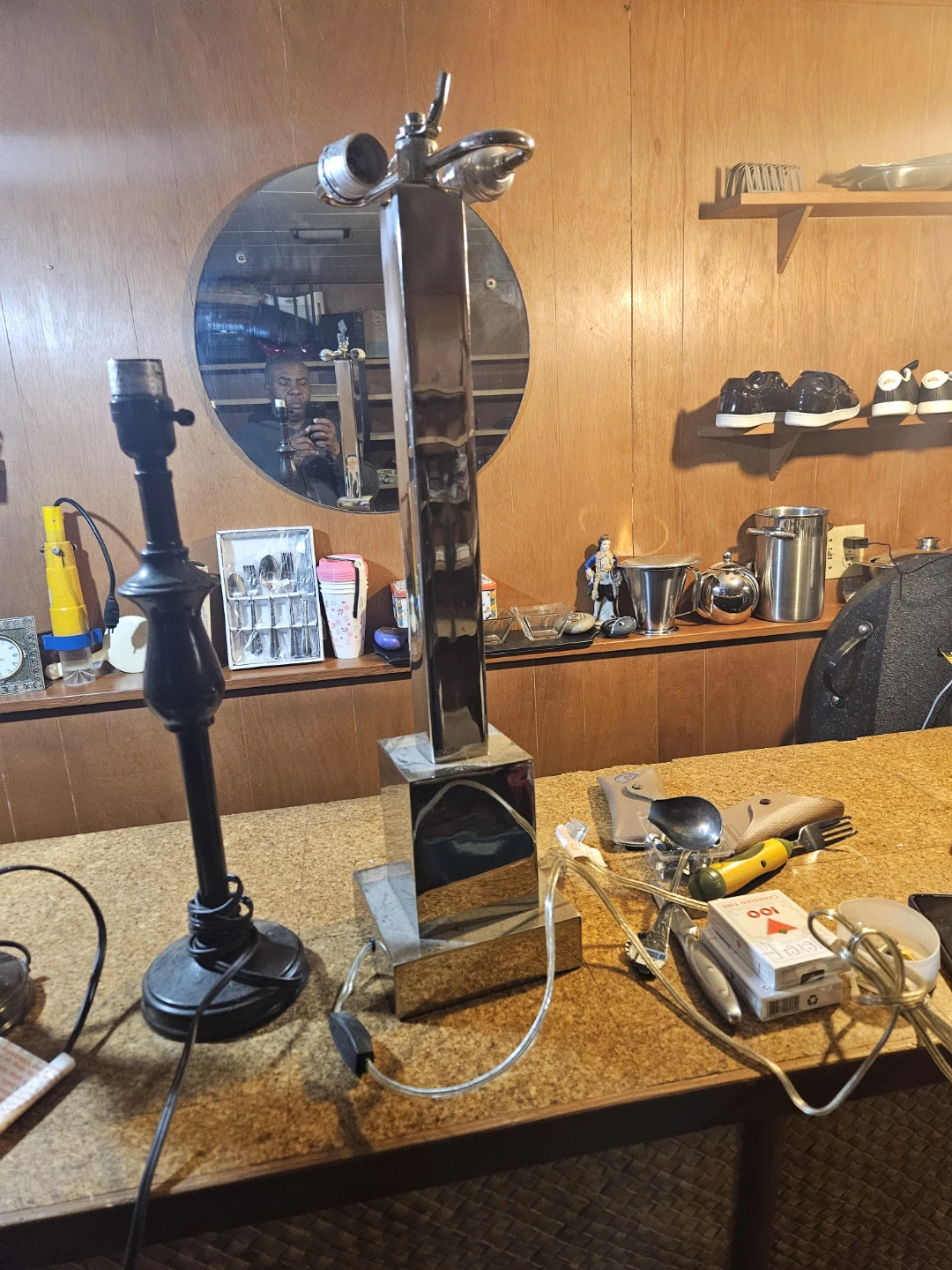 Brass and Black Table Lamps (Set of 2) - photo 5