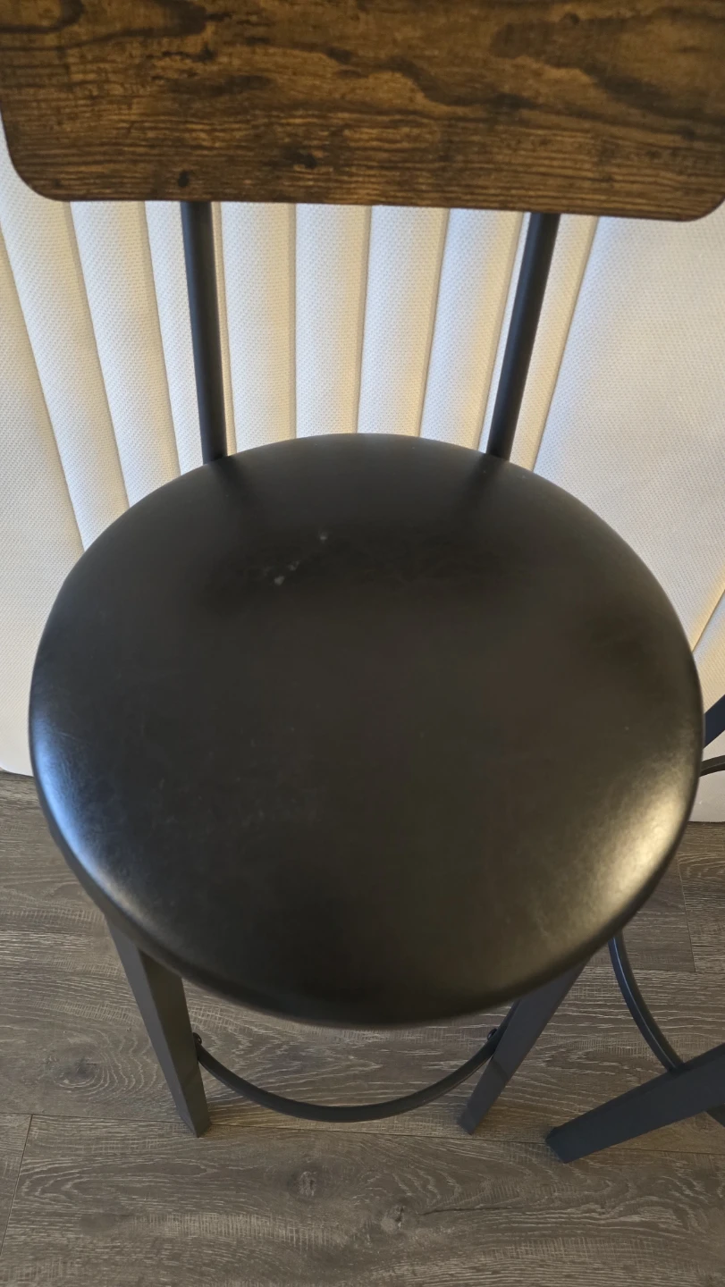 Set of 2 Industrial Style Bar Stools - photo 2