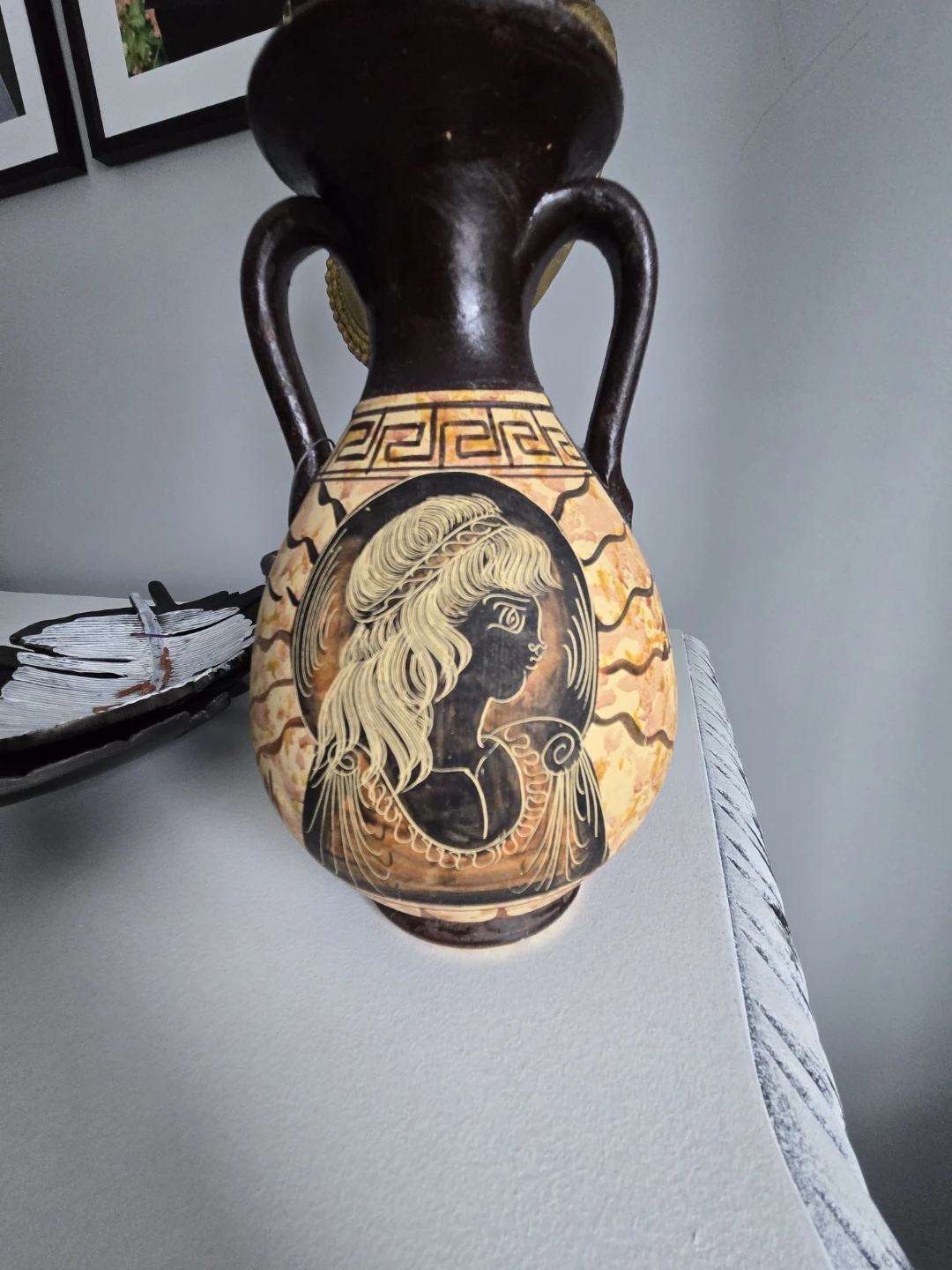 Amphora Vase with Greek Figures - photo 2
