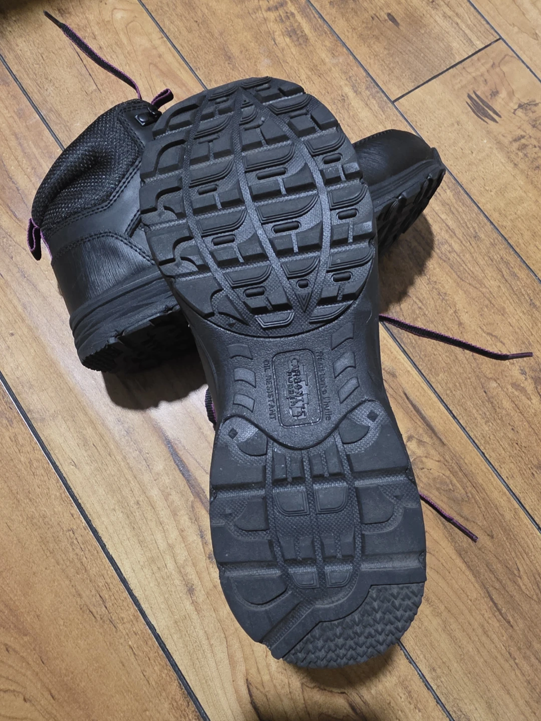 Black Work safety Boots with Purple Laces - photo 2