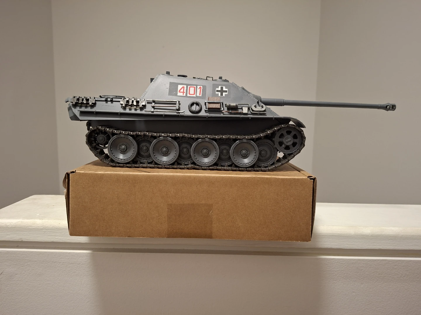 German Jagdpanther tank destroyer model.
