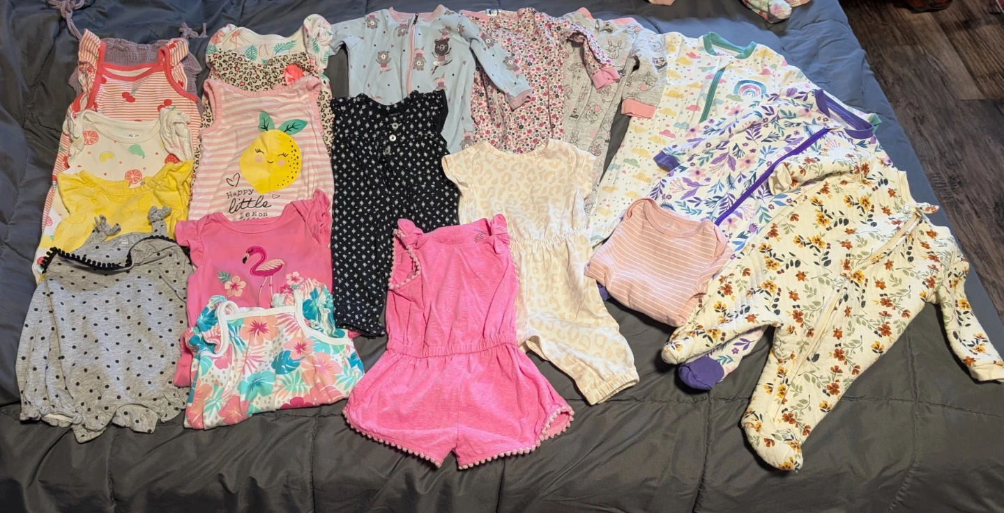 Baby Girls Clothing Bundle - 0-3 mons & 3 mons
