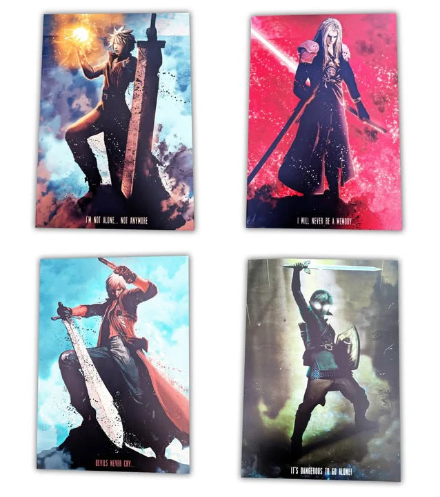 Metal Magnetic Displate Video Game Character Art $40 each