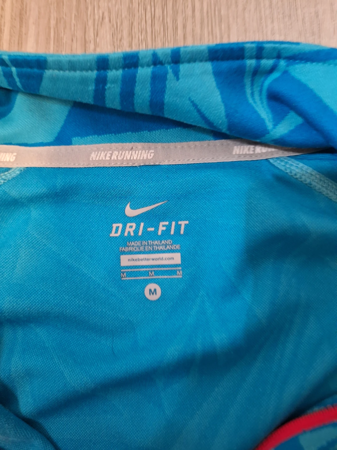 Nike Dri-FIT Running Top - Blue/Teal - Size M - photo 2