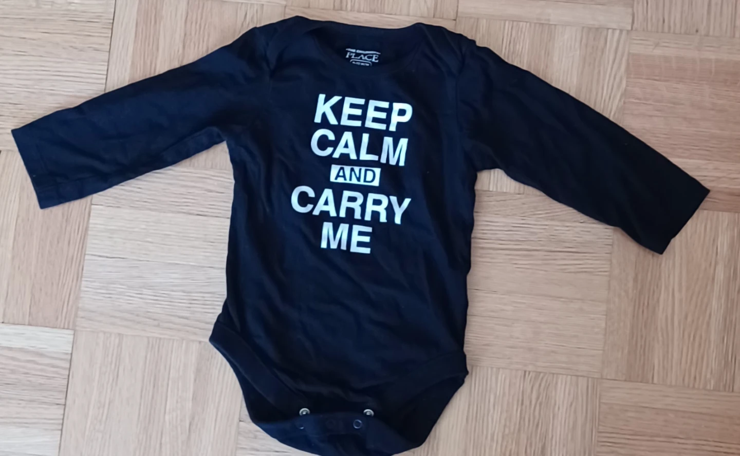 The Children's Place "Keep Calm and Carry Me"  Bodysuit
