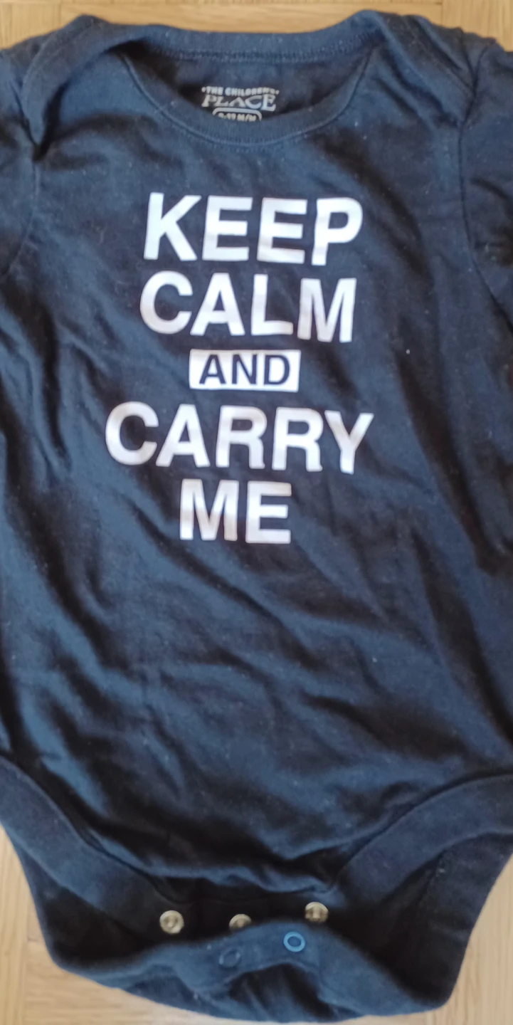 The Children's Place "Keep Calm and Carry Me"  Bodysuit - photo 4