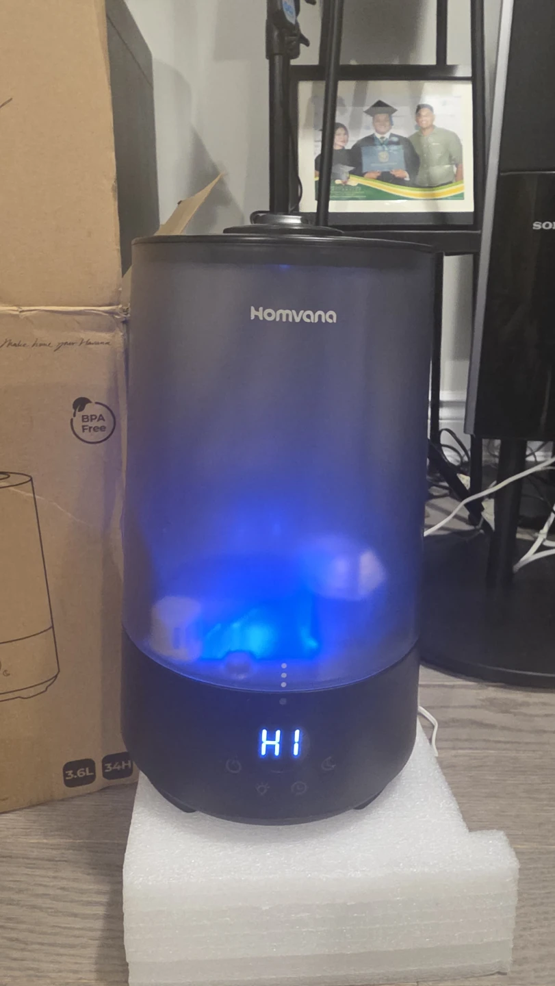Homvana 3.6L Humidifier with 360° Dual Nozzles