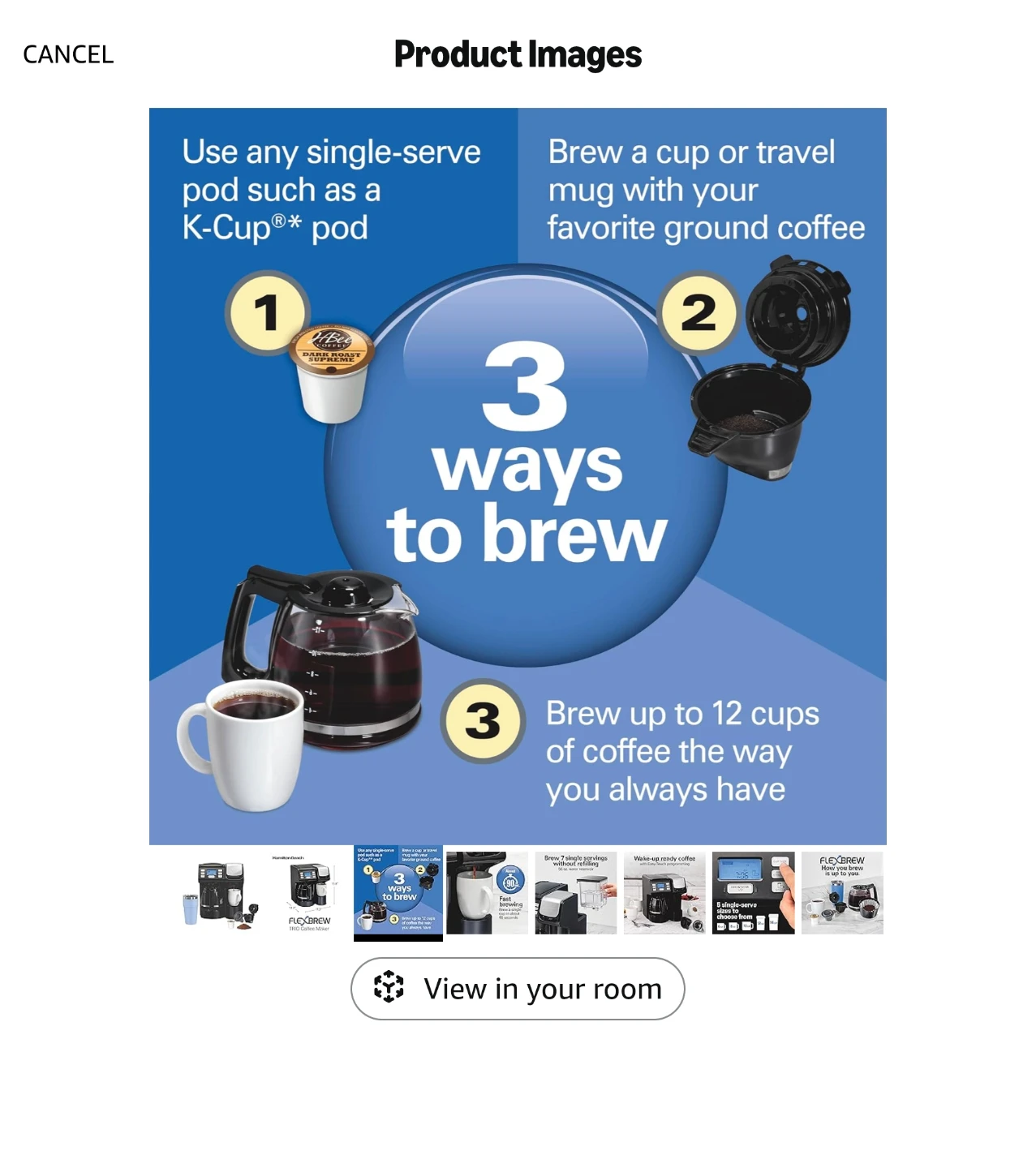 Hamilton Beach FlexBrew Trio Coffee Maker - photo 3
