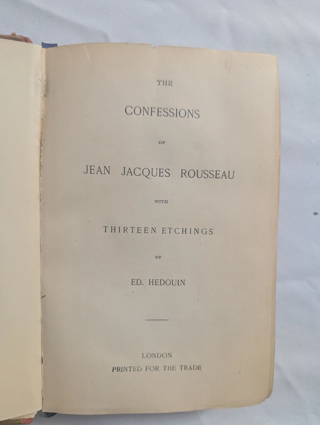The Confessions of Jean Jacques Rousseau Book with Etchings - photo 4