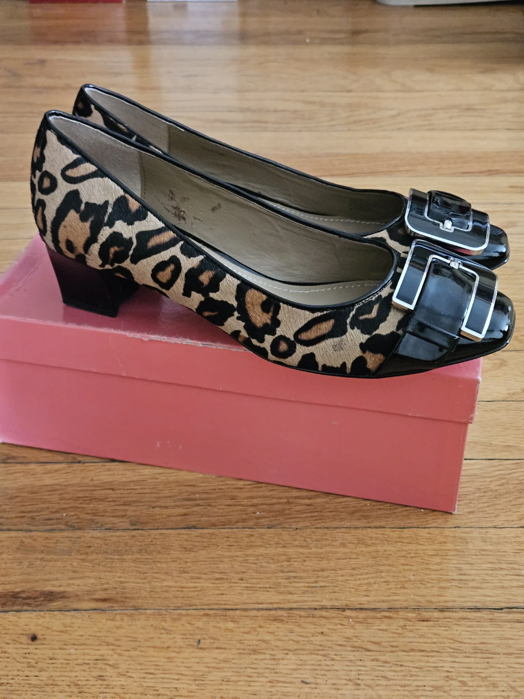 Romano Palai Leopard Print Women's Heels Size 9 - photo 4