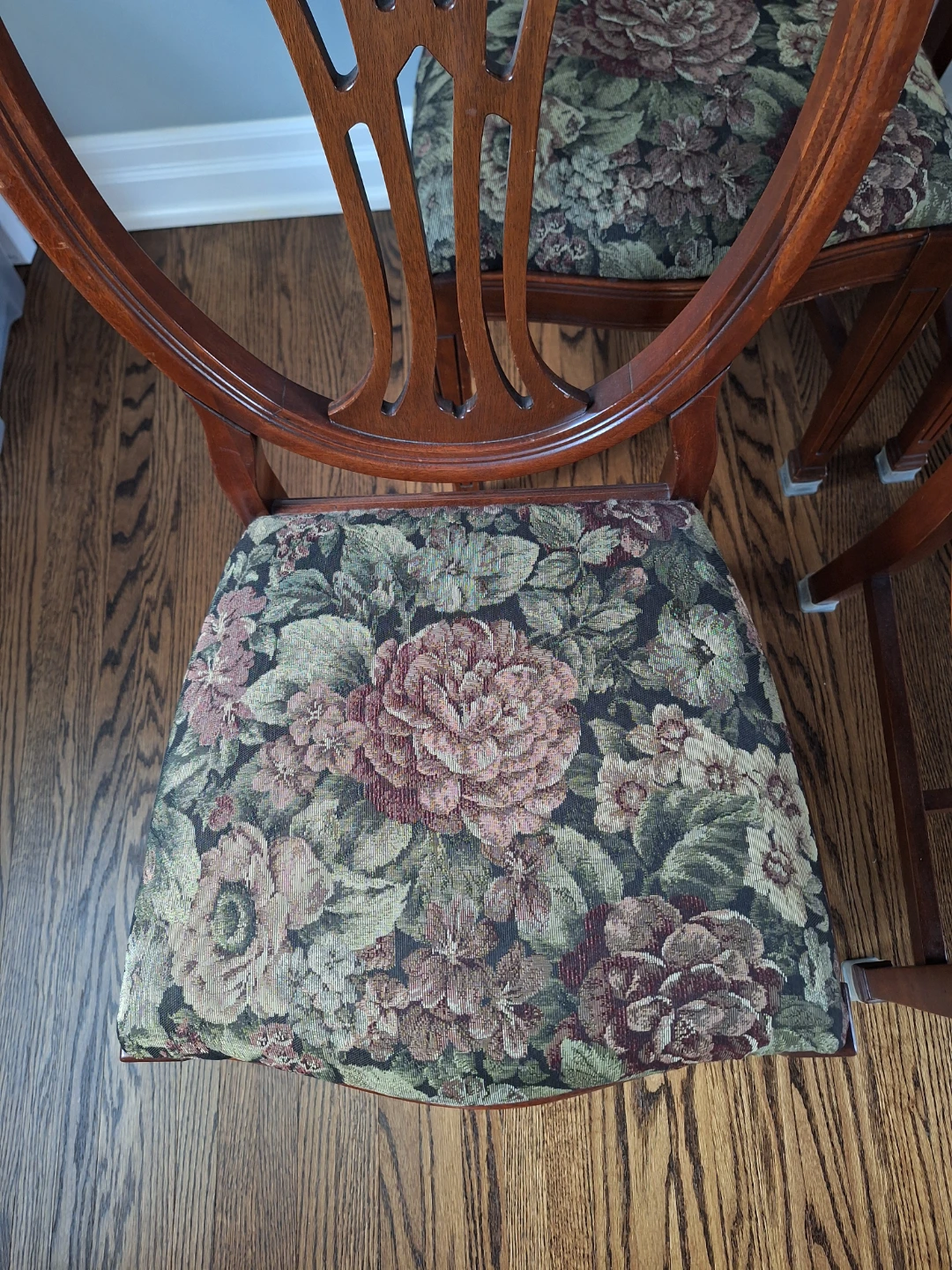 Antique Wood Dining Chairs (4) - photo 4