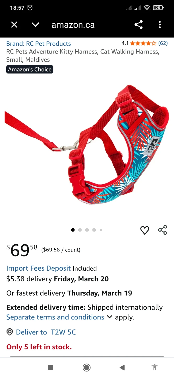 NEW RC Pet Products Step in Cirque Dog/Cat Harness XL - photo 2