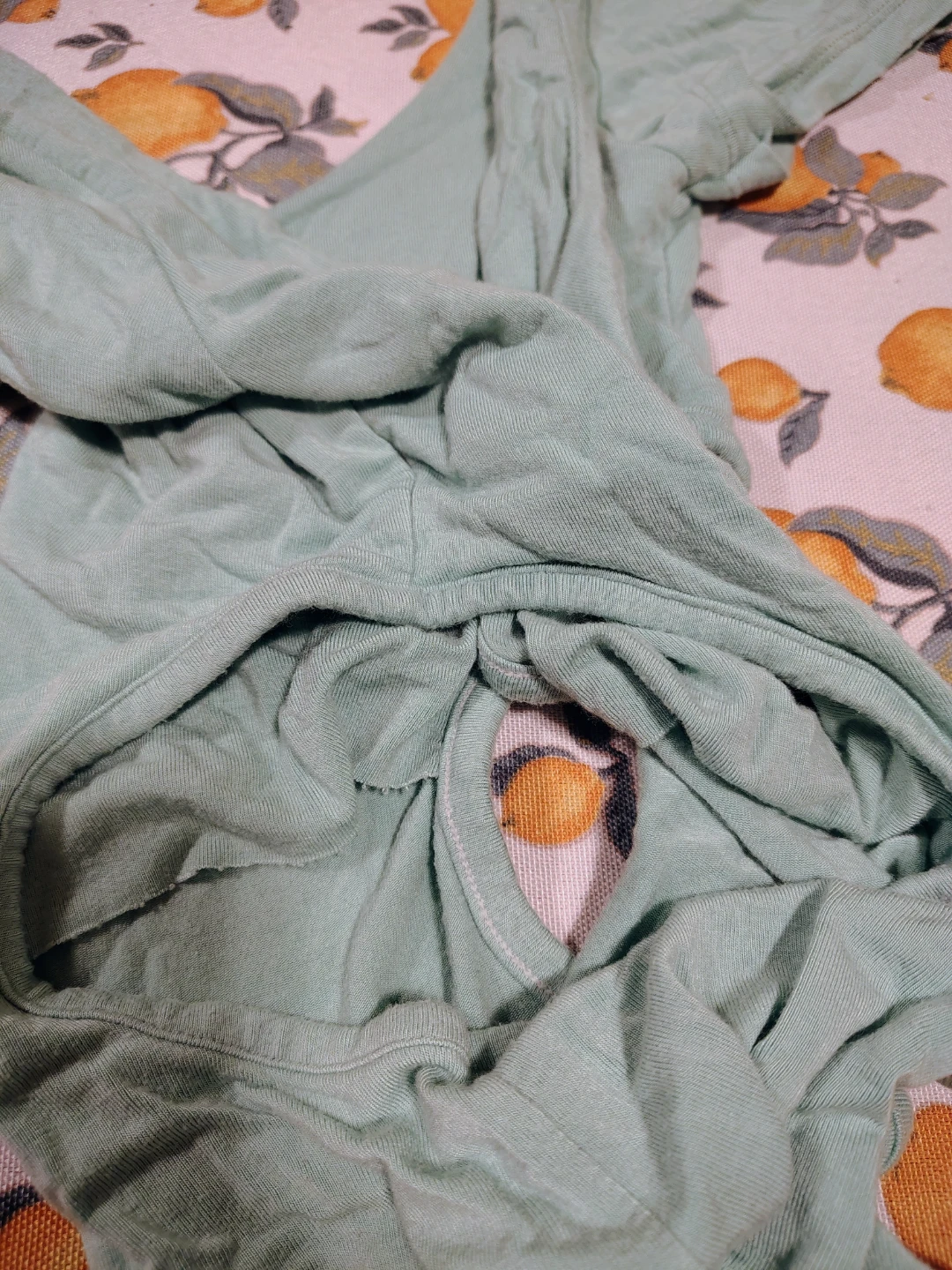 Mint Green Cut-Out Bodysuit - small-medium - photo 2