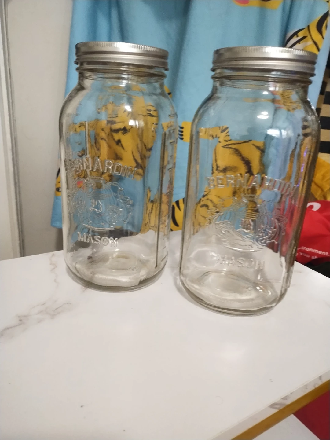 Bernardin Mason Jars (2) canning preserves kitchen storage
