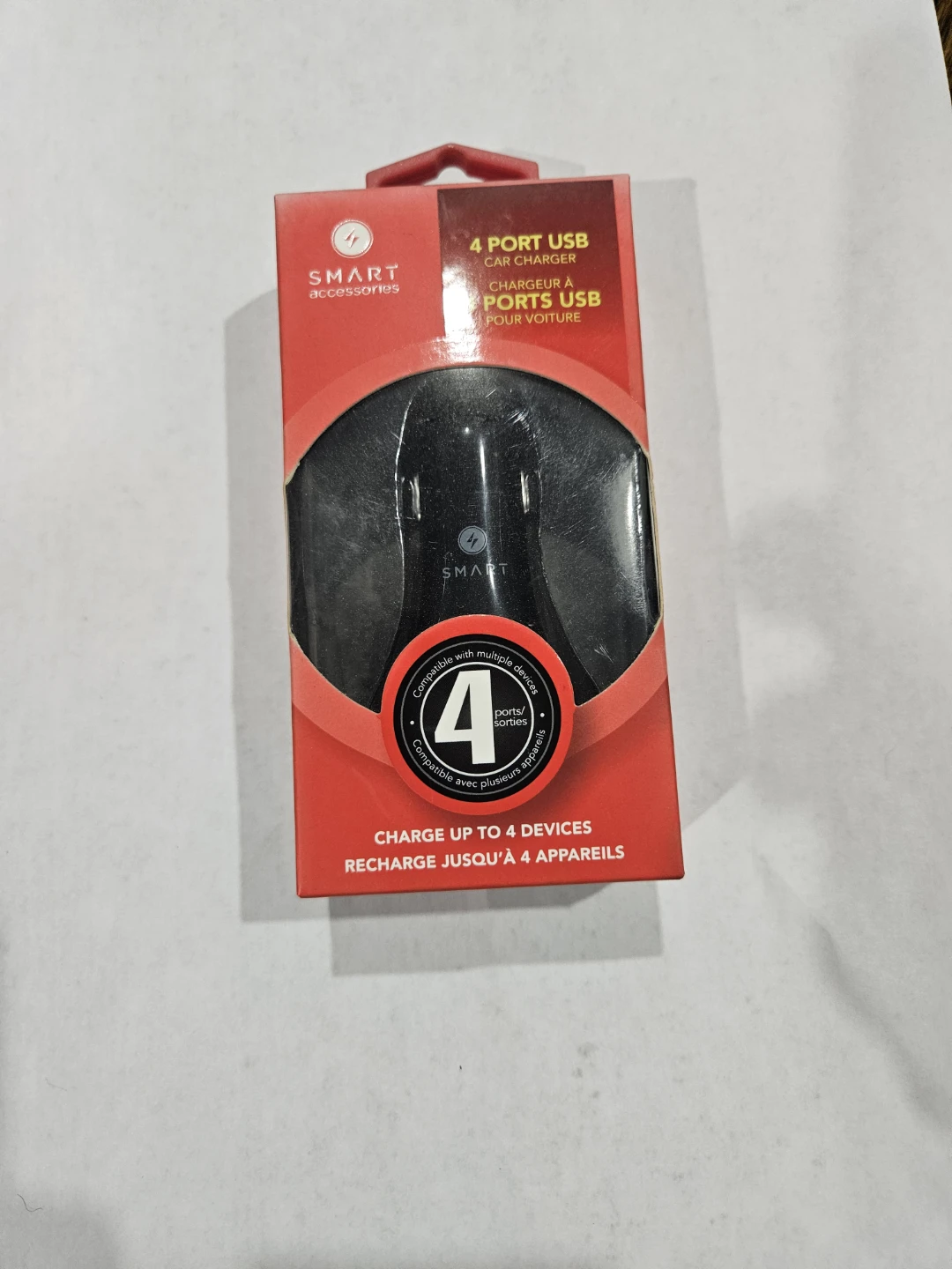 SMART Accessories 4 Port USB Car Charger