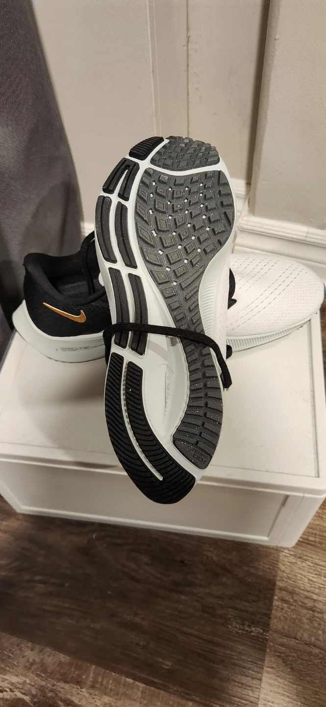 Nike Air Zoom Pegasus 38 Men's Running Shoes White/Black - photo 3