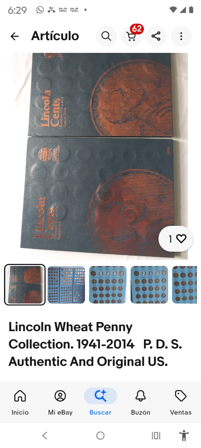 Lincoln Wheat Penny Collection 1941-2014 - photo 2