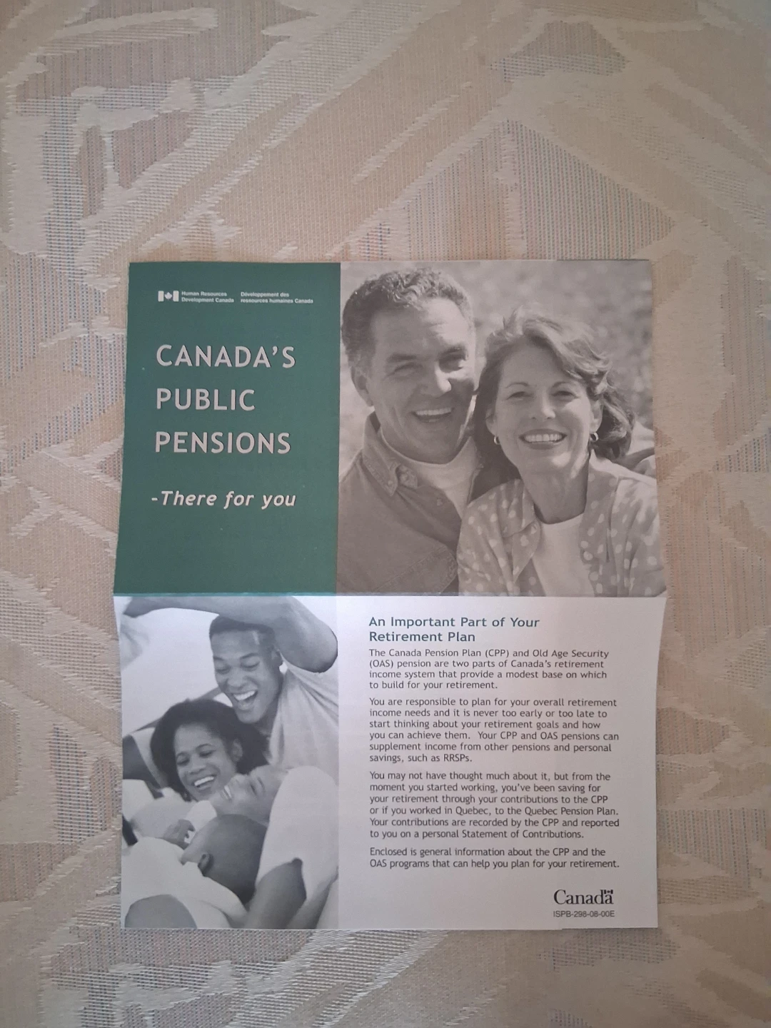 Canada’s Public Pensions: There For You (Government Brochure)
