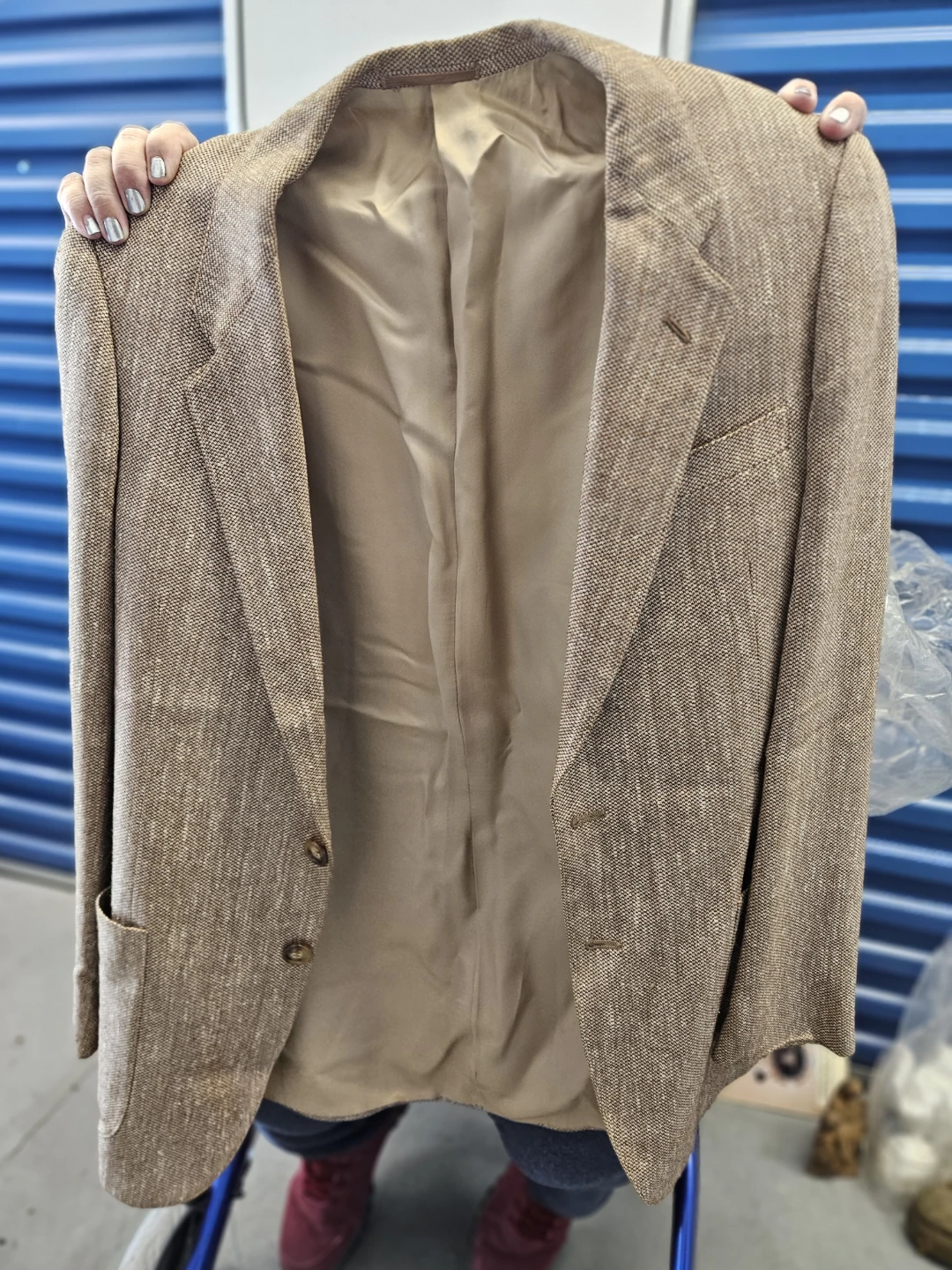 Men's Alan Cherry Marzotto Blazer - Brown Tweed - photo 3