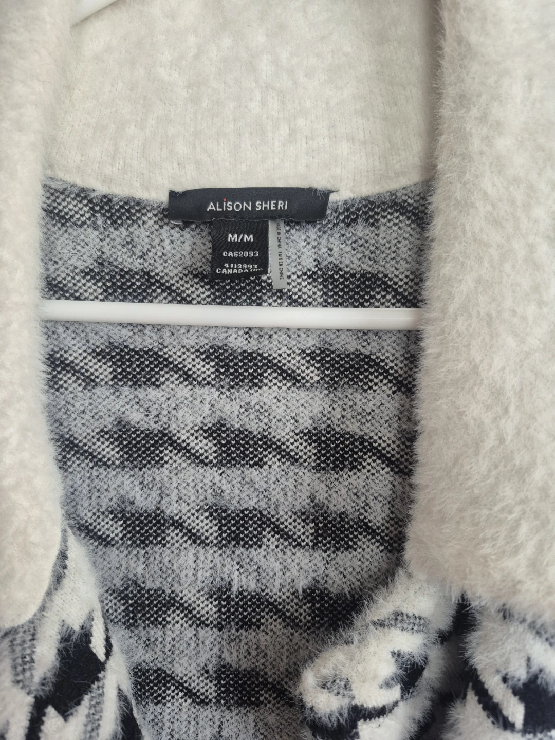 Alison Sheri Black and White Houndstooth Coat - M/M - photo 2
