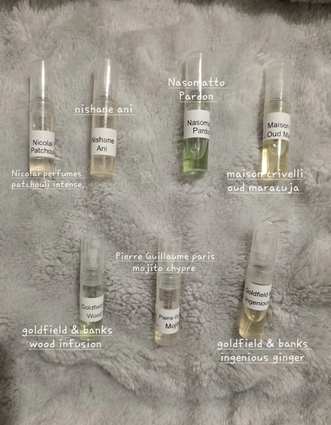 6x Perfume Samples