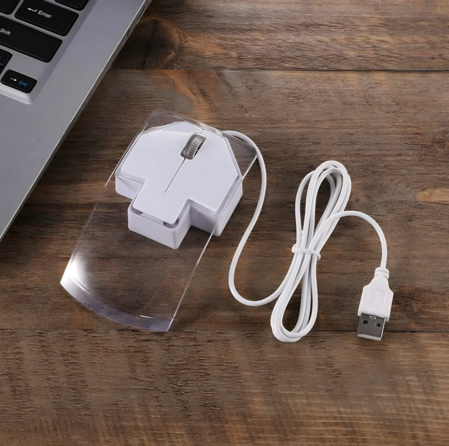 Wired computer mouse with clear plastic cover.(Transparent) - photo 5