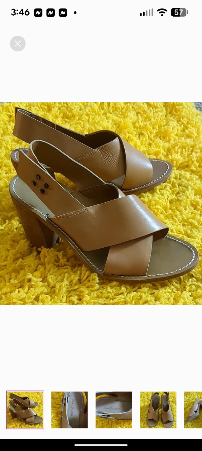 Zimmermann Tan Heels with Sleek Minimalist Design