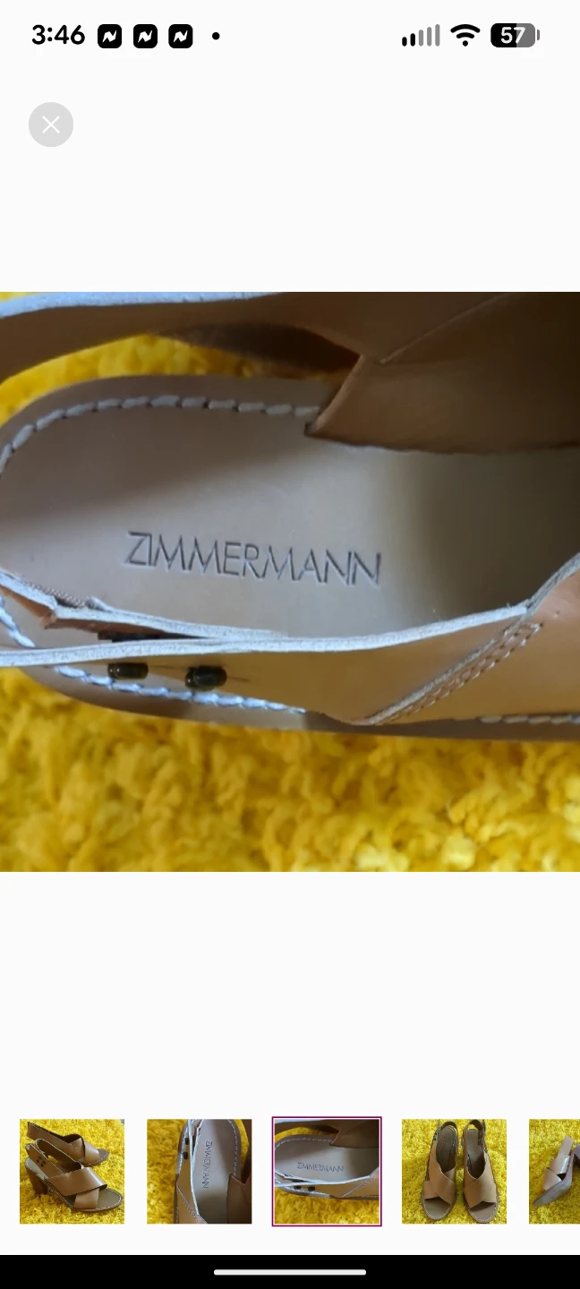Zimmermann Tan Heels with Sleek Minimalist Design - photo 2