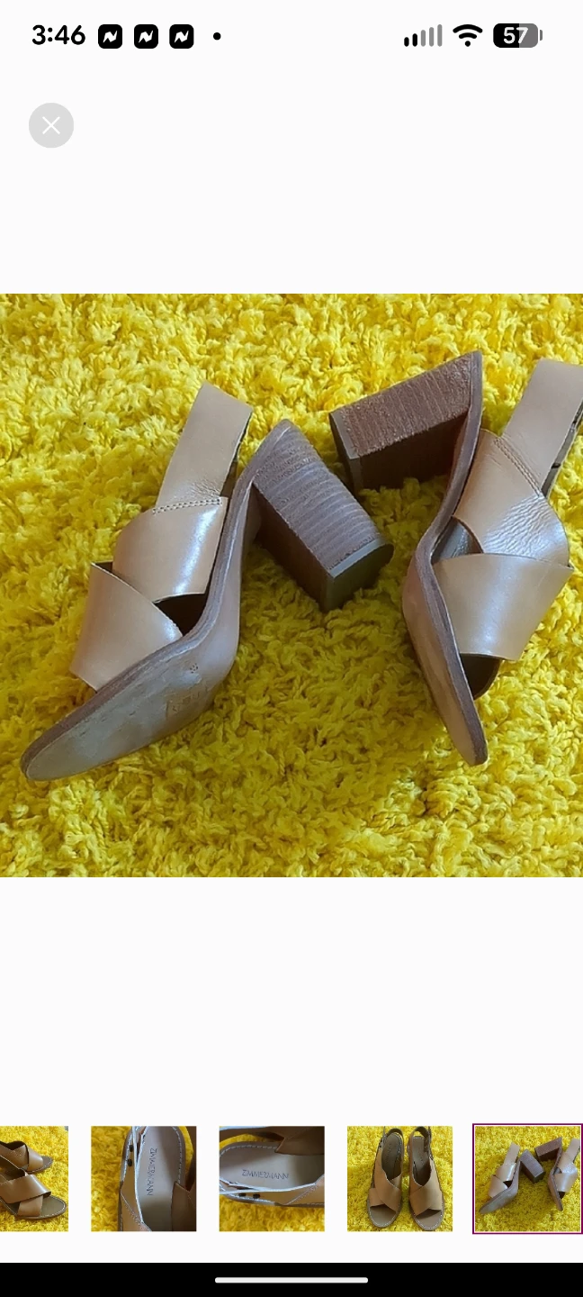 Zimmermann Tan Heels with Sleek Minimalist Design - photo 4