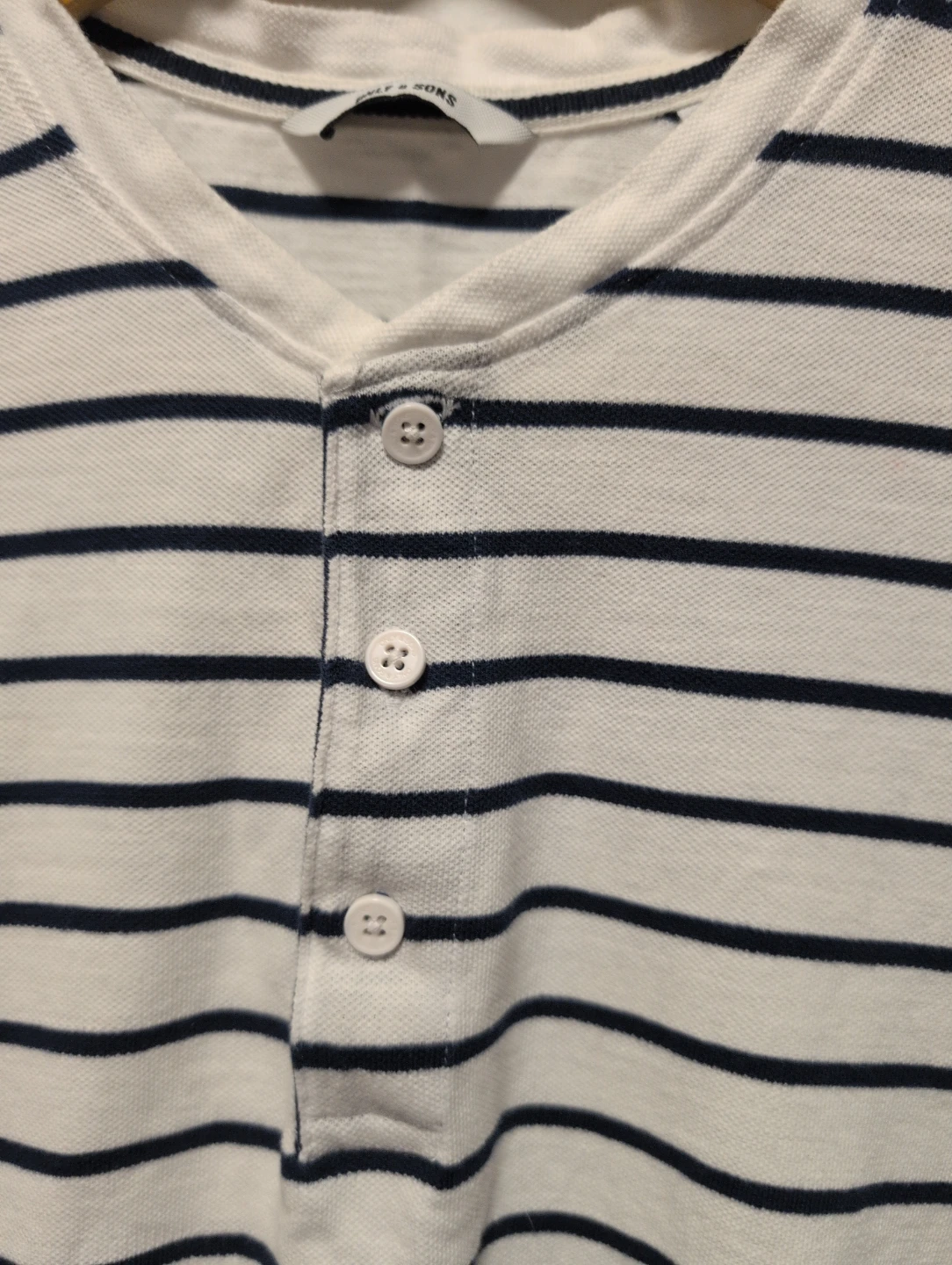 ONLY & SONS Striped Polo Shirt - Size S/P - photo 3