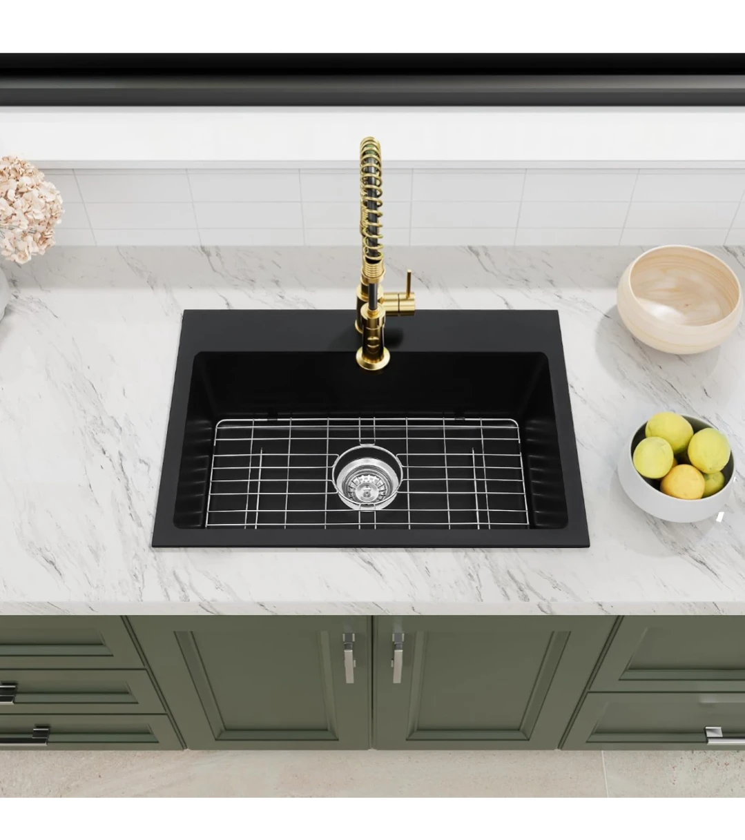 Davivy Granite Composite Kitchen Sink - Black