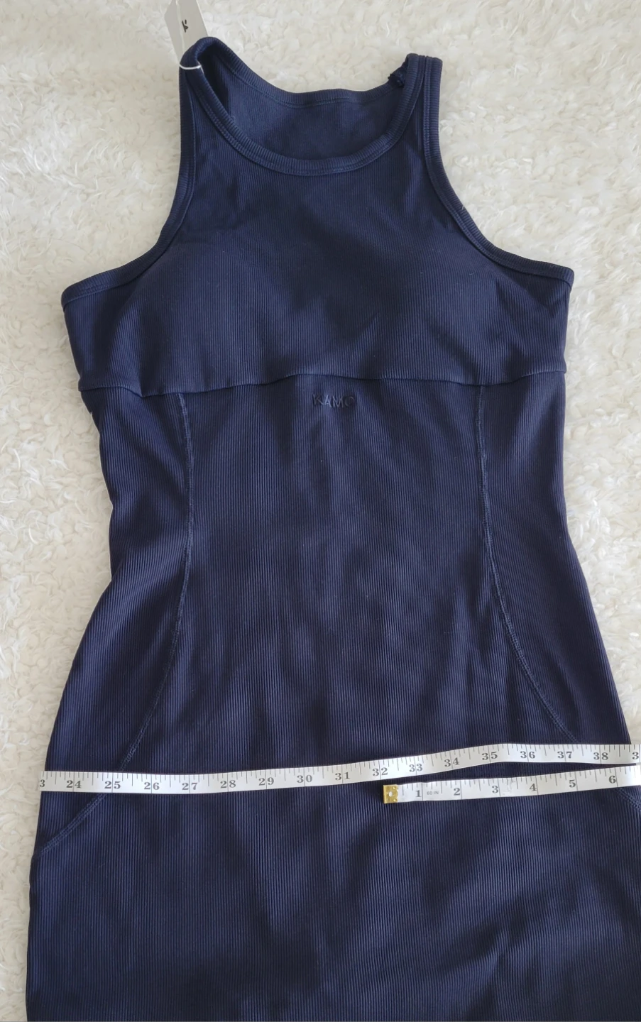 BNWT - Kamo Ribbed Tank Dress - Navy - photo 5