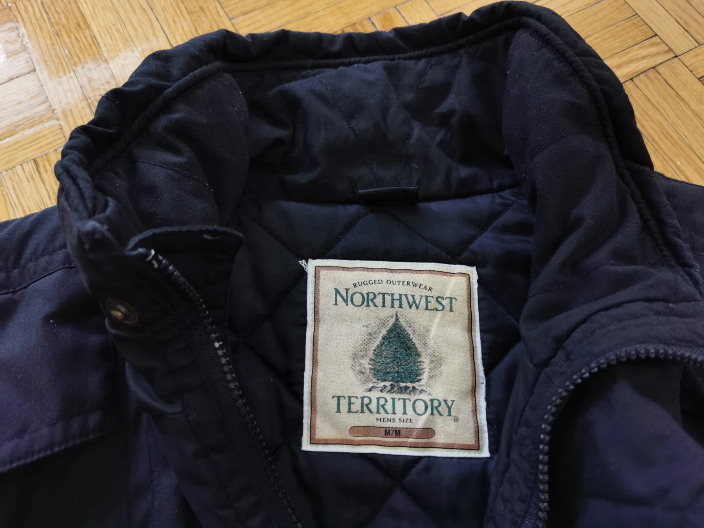 Vintage Northwest Territory Men's Bomber Black Jacket - photo 5