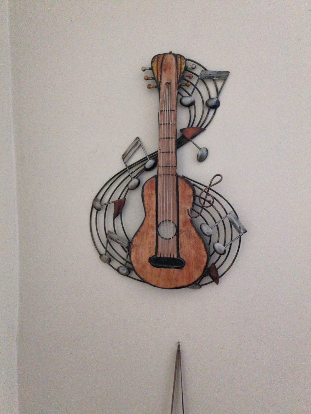 Guitar and Music Notes Wall Decor