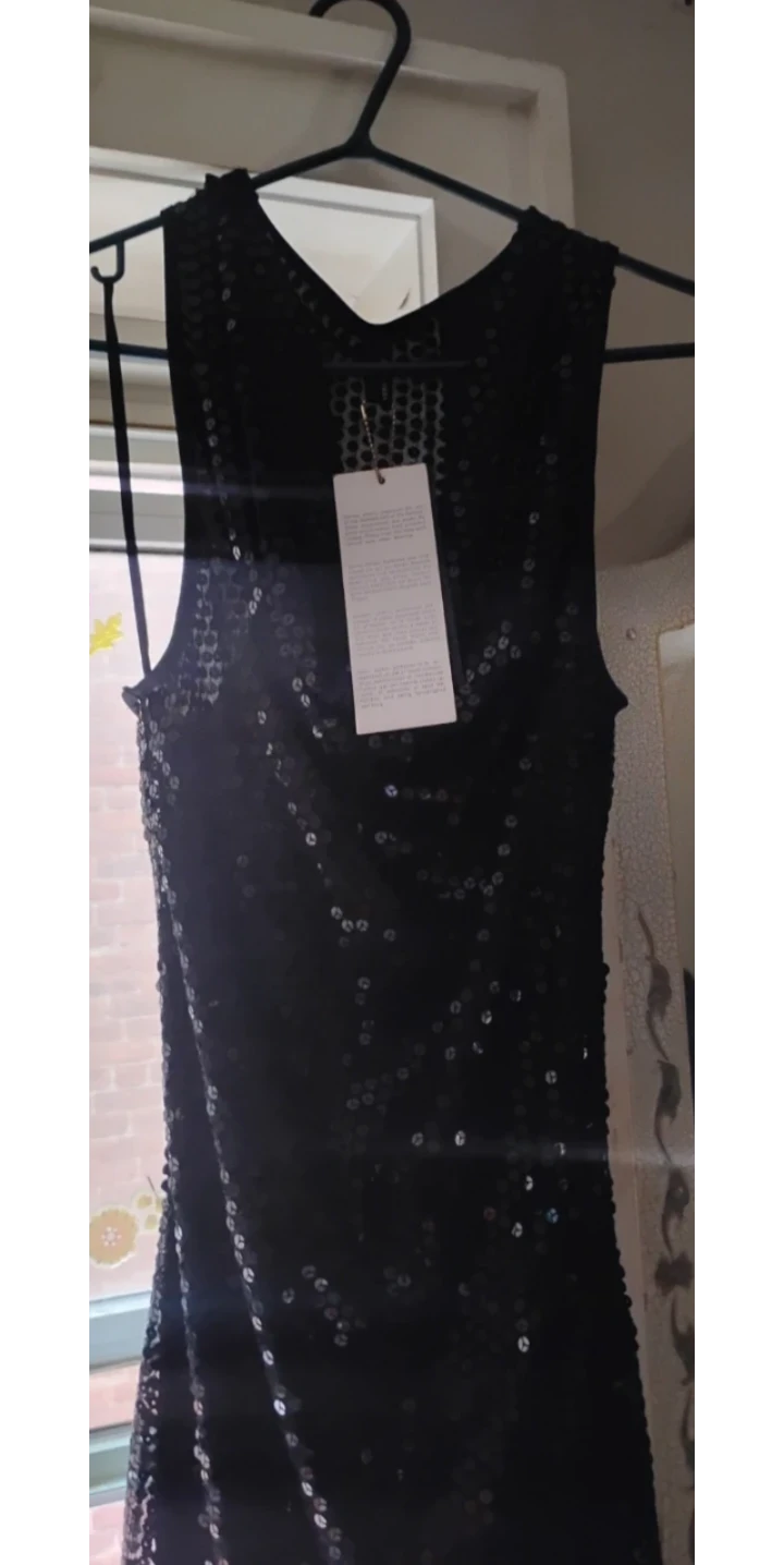 Vero Moda Black Sequin Sleeveless Dress - photo 4