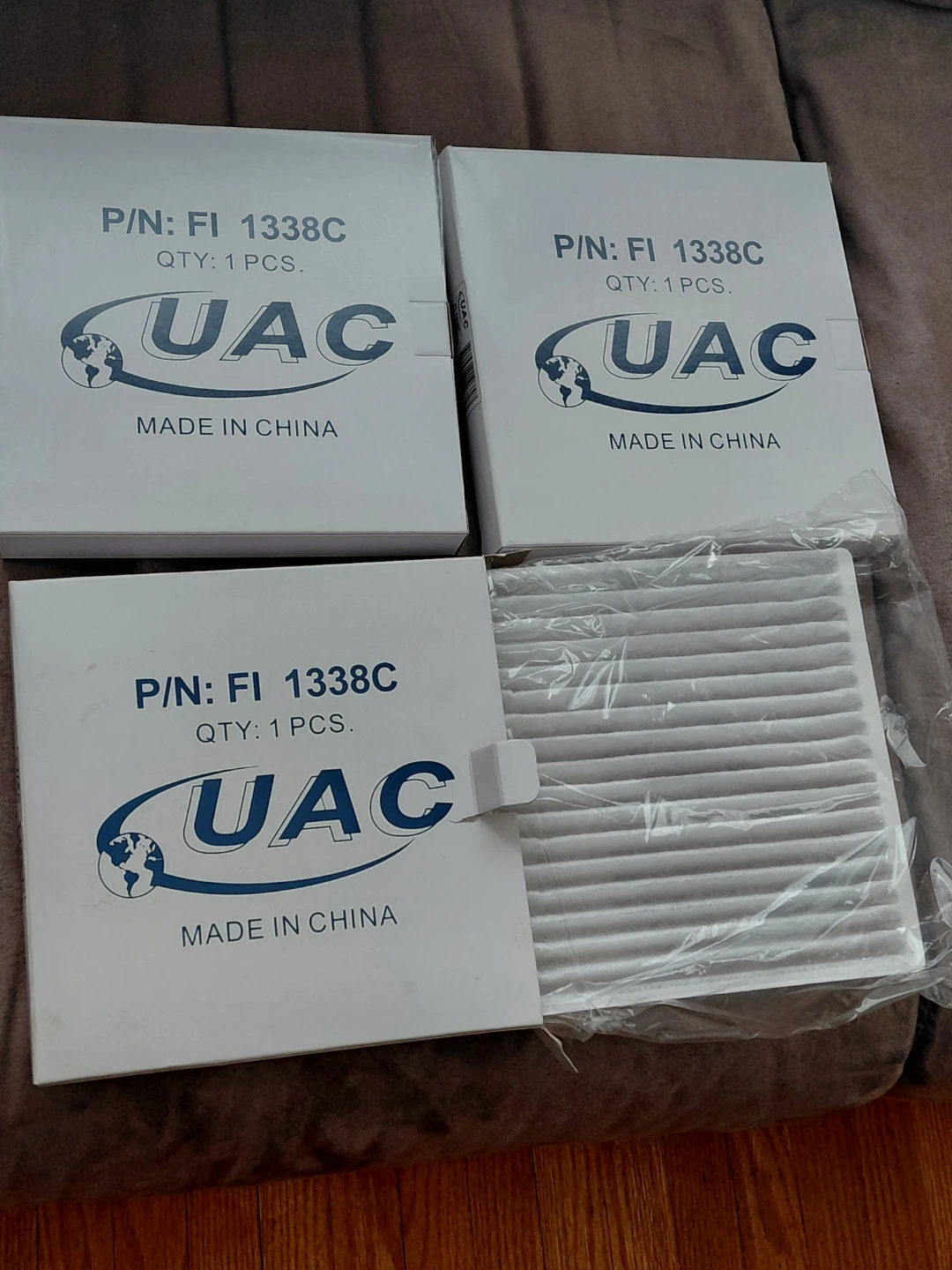 UAC FI 1338C Cabin Air Filter - 3 Pack