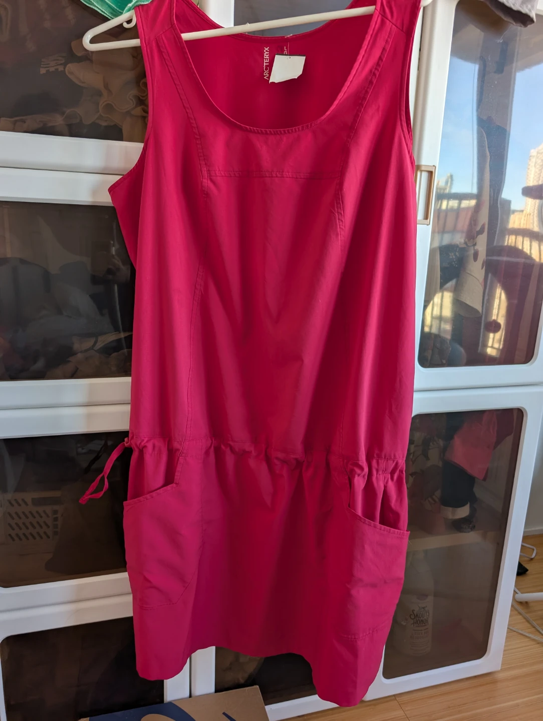 Arc'teryx Women's L Pink Sleeveless Drawstring Dress