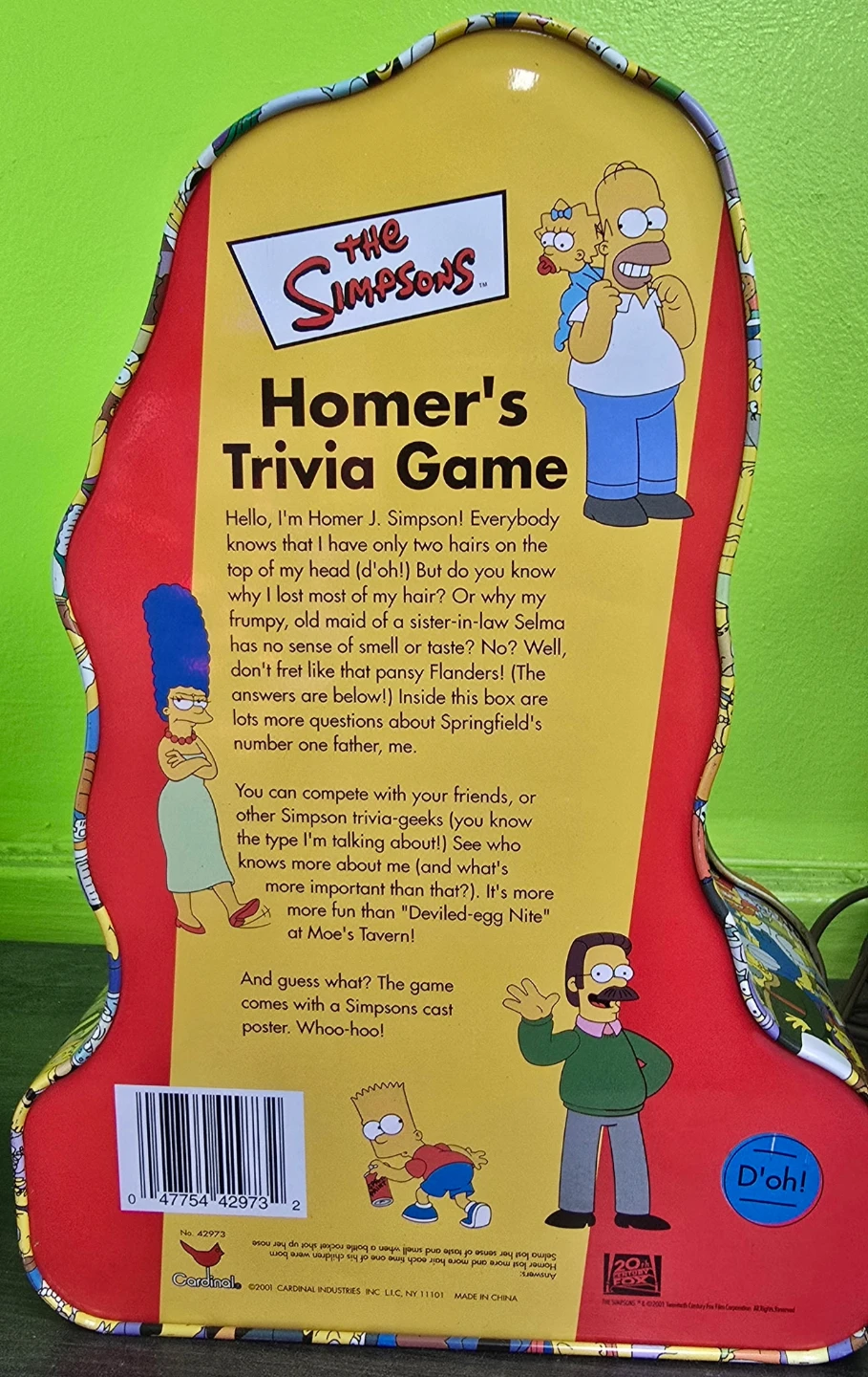 🍩 The Simpsons Homer Trivia Game Tin – $25 - photo 2