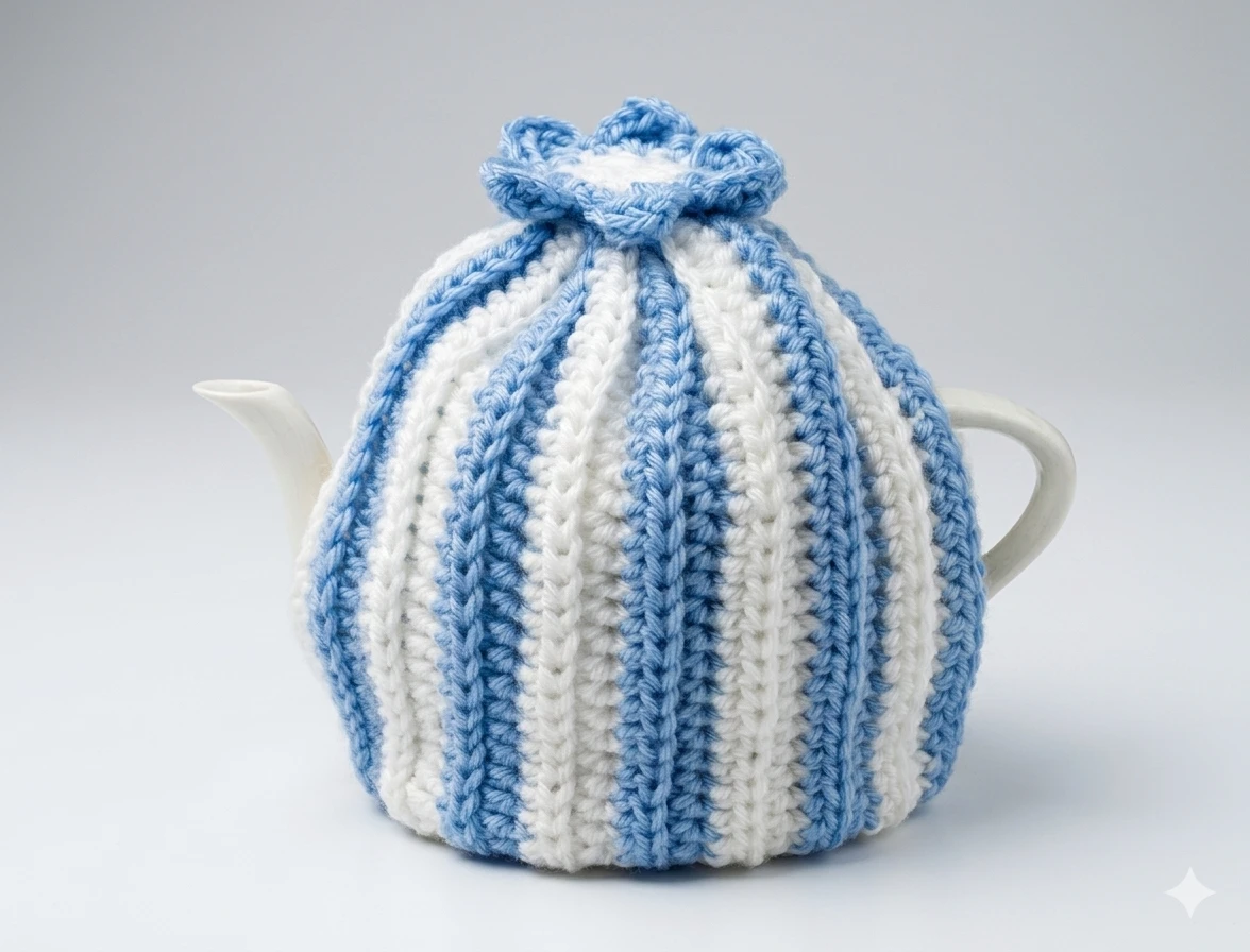 Hand-knitted Tea Cozy Covers for Teapots - photo 5
