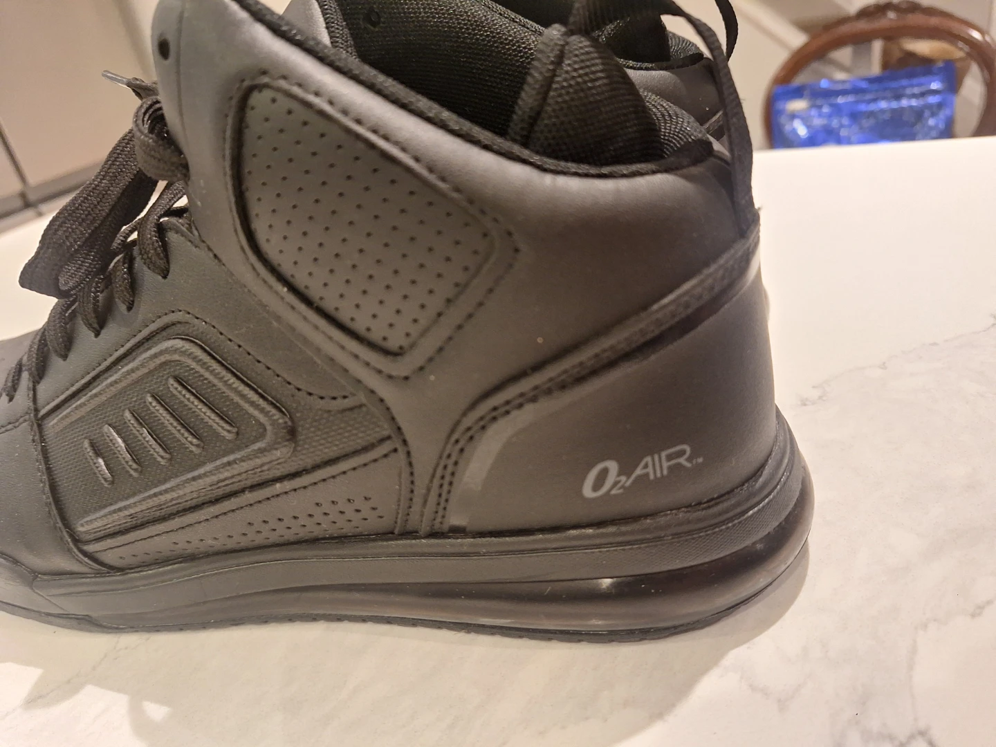 TredSafe O2 Air Black Mid-Top Shoes