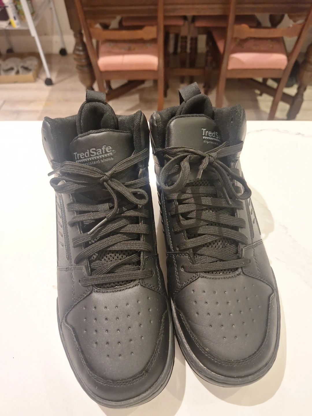 TredSafe O2 Air Black Mid-Top Shoes - photo 2