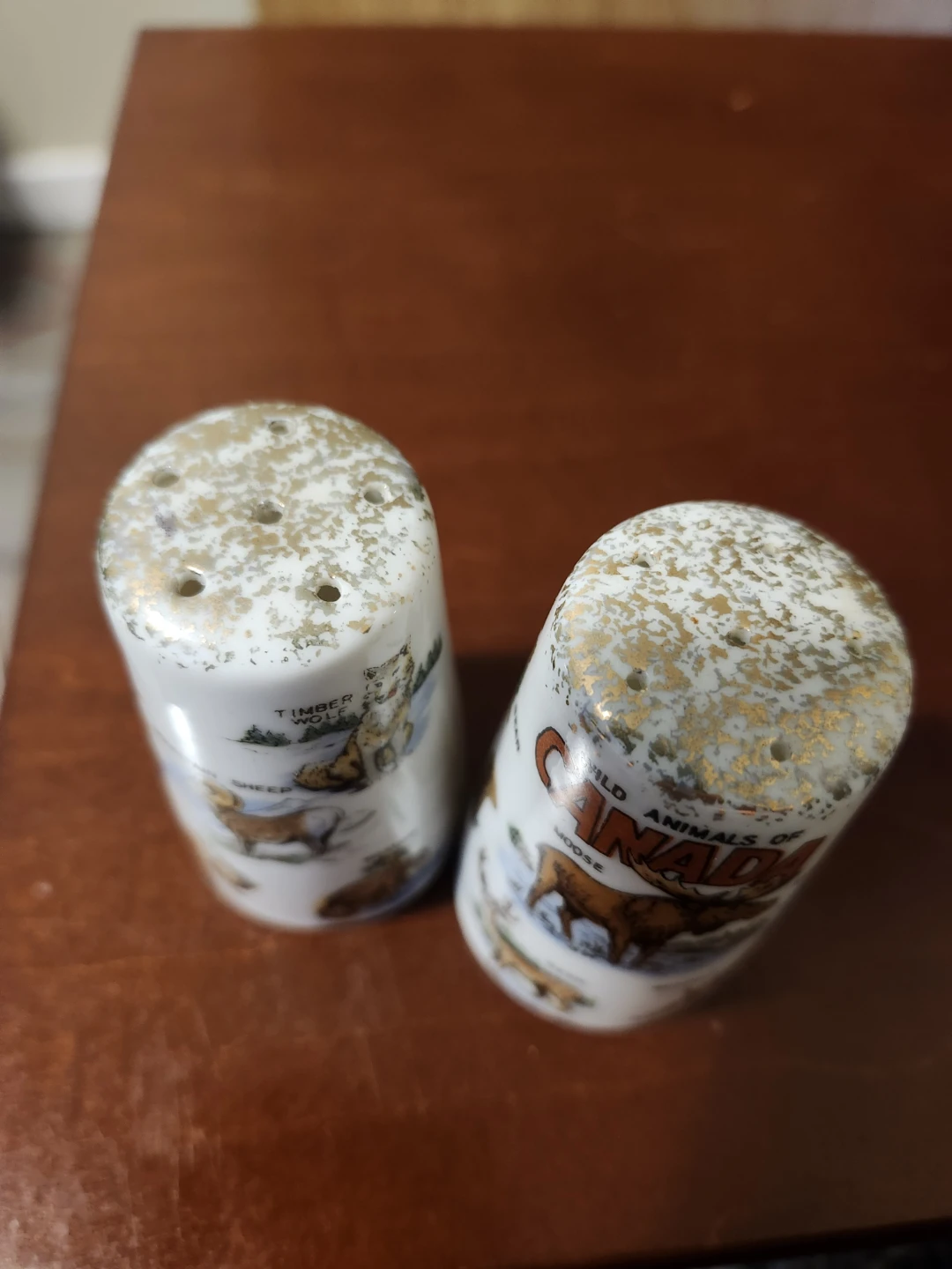 1970s Canada Wild Animals Salt and Pepper Shakers - photo 4