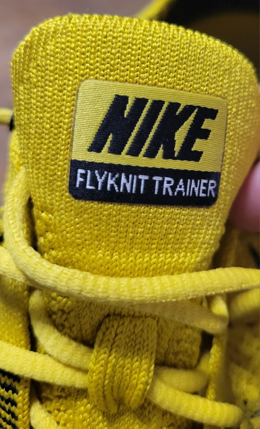 Nike Flyknit Trainer Running Shoes Men's Size 8 Yellow Black - photo 4