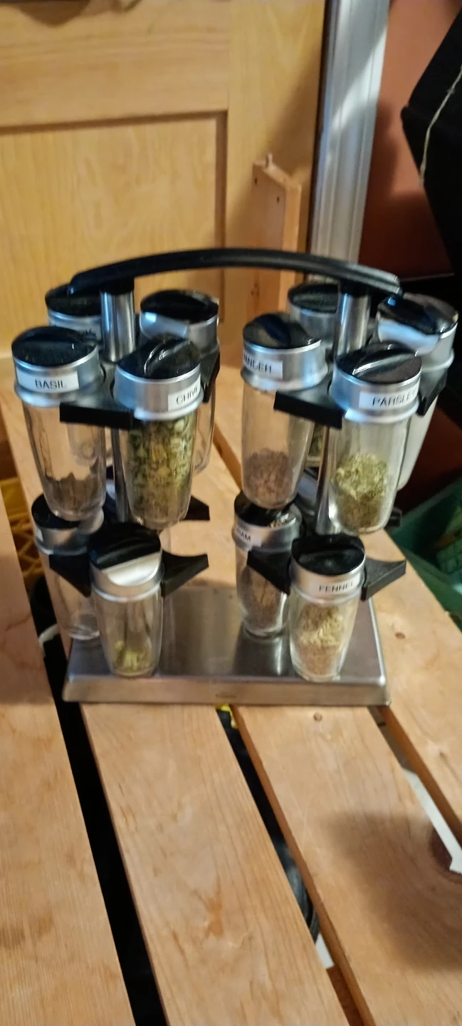 Rotating Spice Rack with 10 Jars